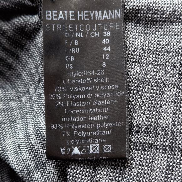 Beate Heymann Women’s Top US 8 Avant-Garde Streetwear Indie Luxury Artsy Plaid - Picture 7 of 7
